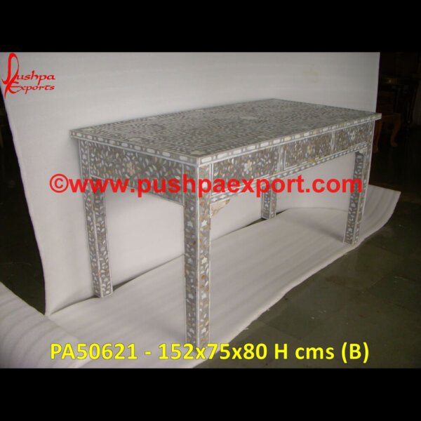 PA50621 (B) Shell Inlay End Table, Shell Inlay Side Table, Shell Inlay Table, Small Inlaid Side Table, Table Inlay Design, Table With Inlay, Table With Metal Inlay, Table With Stone Inlay, Turquoise.jpg