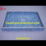 Blue Mother Of Pearl Inlay Tray