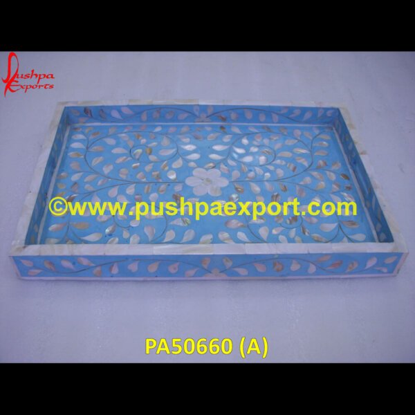 Blue Mother Of Pearl Inlay Tray PA50660 (A) Tray Inlay, Tray India, Antique Inlaid Tray Octagon, Antique Inlaid Wood Box With Tray, Antique Inlaid Wooden Tray, Antique Wooden Inlay Tray, Inlay Mother Of Pearl Tray, Inlay Pearl.jpg