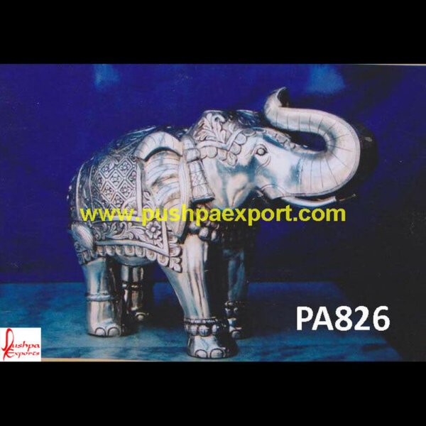 Silver Carved Elephant Idol PA826 Silver Elephant Figurine,Silver Elephant Idol,Silver Elephant Pair,Silver Elephant Sculpture,Silver Plated Elephant Statue,Sterling Silver Elephant Statue.jpg