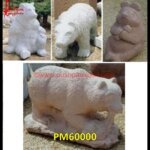 Marble Bear Statue