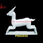 White Marble Deer Statue