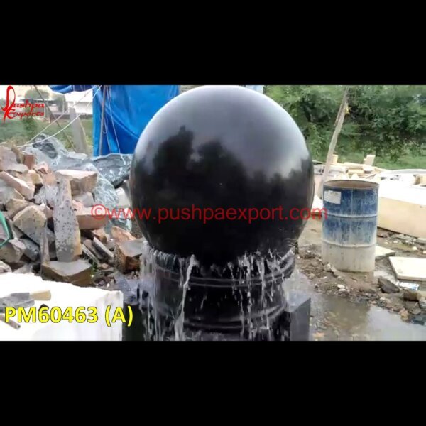 Black Marble Fountain Ball PM60463 (A) Marble Ball, White Marble Ball, Stone Spheres, Stone Ball For Garden, Decorative Marble Balls, Black Marble Ball, Round Marble Ball, Polished Granite Sphere, Sandstone Balls.jpg