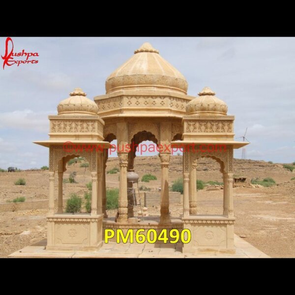 Antique Sandstone Baradari PM60490 stone patio with gazebo,stone pillar gazebo,white marble gazebo,antique stone gazebo,black marble gazebo,circular gazebo marble,hexagon marble gazebo,how to build a stone gazebo,it.jpg