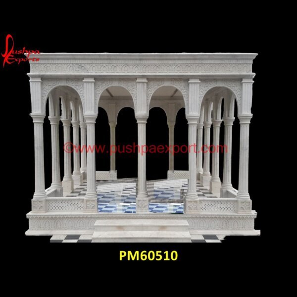 Marble Gazebo For Home PM60510 gazebo marble,gazebo on stone patio,gazebo stone floor,gazebo stone patio,gazebo stone pillars,gazebo with stone pillars,marble chatri,marble column gazebo,marble gazebo outdoor,ma.jpg