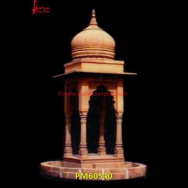 Red Stone Baradari PM60540 marble gazebo with dome,marble stone gazebo,natural stone for gazebo,roman marble gazebo,stone baradari,marble gazebo,stone gazebo,buy stone gazebo,garden stone gazebo,gazebo marbl.jpg