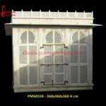 White Marble Column Pergola