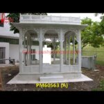 White Marble Pergola For Garden