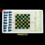 Green Onyx And Black Marble Chess Board
