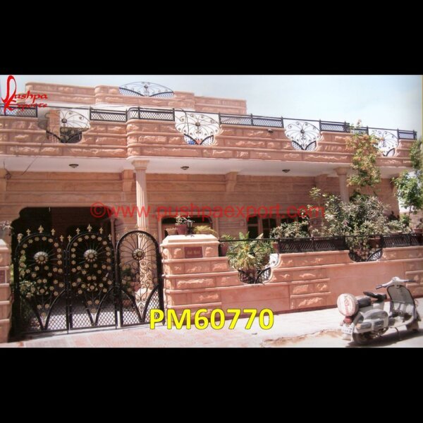 Stone Front Cladding Elevation PM60770 stone wall elevation,travertine elevation,wall elevation stone tiles,yellowstone elevation,black stone elevation,brick and stone elevations,elevation jodhpur stone house design,ele.jpg