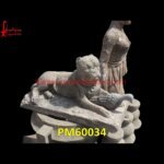 Marble Dog Figurine