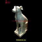 White Marble Dog Figurine