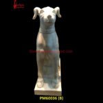 White Marble Dog Figurine