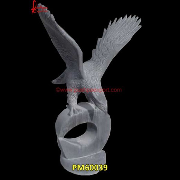 White Marble Eagle Figurine PM60039 animal marble statue,carved stone animal statue,marble animal figurine,marble animal sculpture,marble animal statue,stone animal figurine,stone animal sculpture.jpg