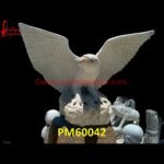 White Marble Eagle Figure