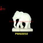 White Marble Elephant Statue