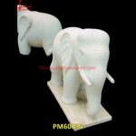 White Marble Stone Elephant Statue