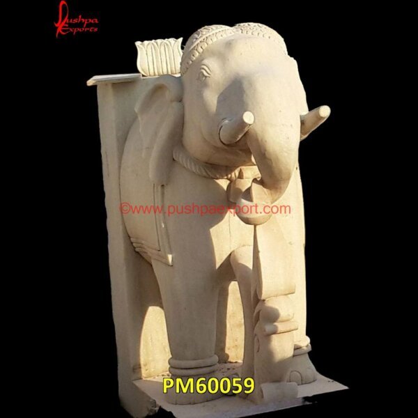 White Marble Elephant Stone Statue PM60059 black stone elephant,black stone elephant statue,carved marble elephant,carved stone elephant,elephant in stone,elephant inlay,elephant marble arch.jpg