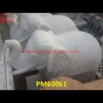 White Marble Elephant Figurine