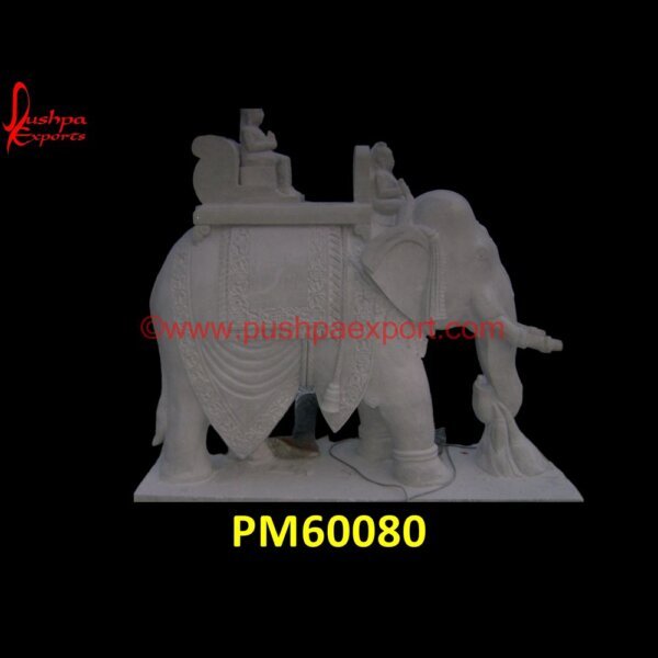 Marble Carved Elephant PM60080 large stone elephant sculpture,marble arch elephants,marble carved elephant,marble carved elephant india,marble elephant big size,marble elephant india.jpg