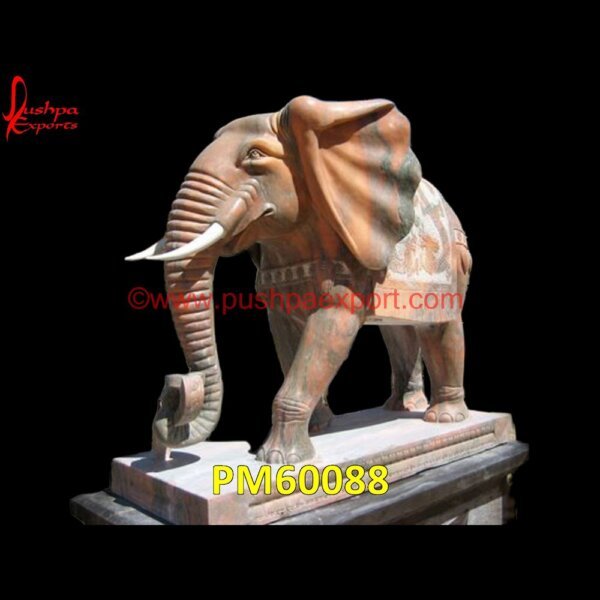 Pink Marble Elephant Statue PM60088 marble elephant sculpture,marble elephant statue,marble elephant statue big,marble elephant statue price,marble elephant statue vastu.jpg