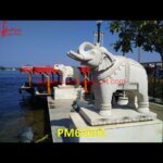 White Marble Elephant Statue For Garden