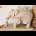 Elephant Statue White Marble