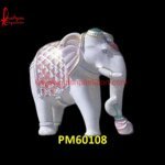 Hand Carved Marble Elephant