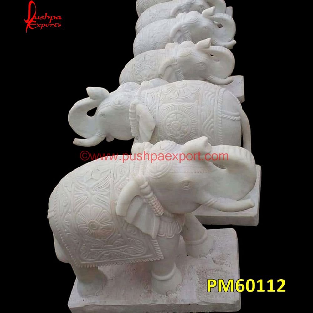 Elephant Statue Of White Marble PM60112 white marble elephant statue,white stone elephant,white stone elephant figurine,elephant stone,marble elephant,marble elephant figurine.jpg