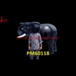 Elephant Statue Of Black Marble Stone