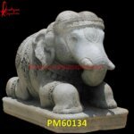 Natural Stone Carving Elephant Figurine