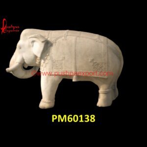 Carved Sandstone Elephant Statue