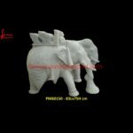 Marble Elephant Figurine