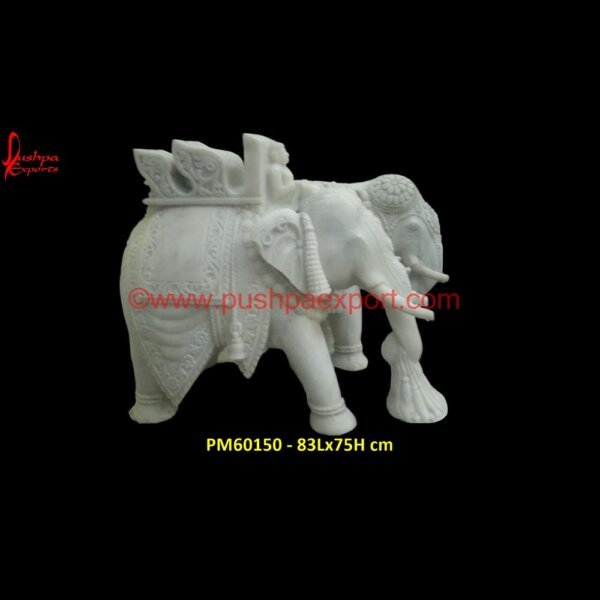 Marble Elephant Figurine PM60150 - marble elephant pair,marble elephant price,marble elephant sculpture,marble elephant statue,marble elephant statue big.jpg