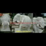 Marble Carved Elephant Figurine