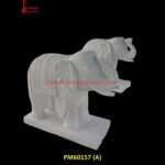 Home Decor White Marble Elephant Statue