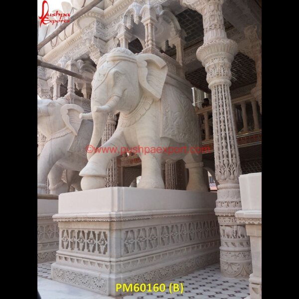 PM60160 (B) stone elephant sculpture,stone elephant statue for garden,stone elephant statue india,stone white elephant,white marble elephant.jpg