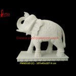 Beautiful Marble Elephant Statue