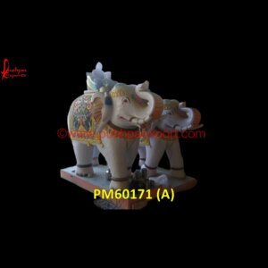 Design Carving White Marble Elephant Statue