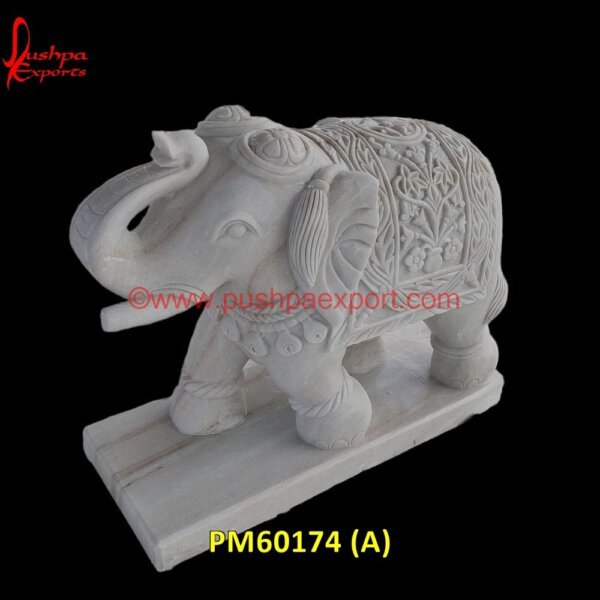 Natural Marble Stone Carved Elephant Figurine PM60174 (A) elephant stone sculpture,garden stone elephant,green marble elephant,green stone elephant,hand carved marble elephant,hand carved stone elephant.jpg