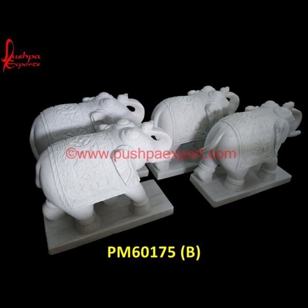 PM60175 (B) hand carved marble elephant,hand carved stone elephant,indian marble inlay elephant,indian stone elephant carving,is it good to keep.jpg