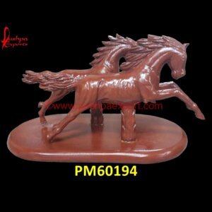 Red Sandstone Horse Statue