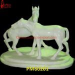 White Marble Horse Figurine