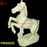 Natural White Marble Horse Statue