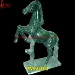 Black Marble Horse Figurine