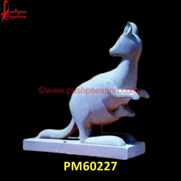 White Marble Stone Kangaroo Figurine PM60227 animal marble statue,carved stone animal statue,marble animal figurine,marble animal sculpture,marble animal statue,stone animal figurine.jpg