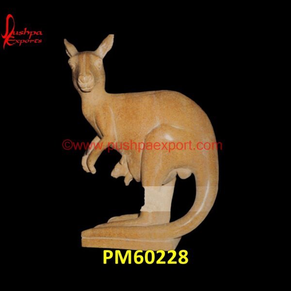 Stone Kangaroo Statue PM60228 animal marble statue,carved stone animal statue,marble animal figurine,marble animal sculpture,marble animal statue,stone animal figurine.jpg