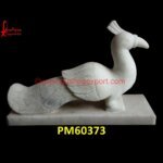 White Marble Stone Peacock