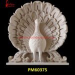 Marble Made Peacock Statue