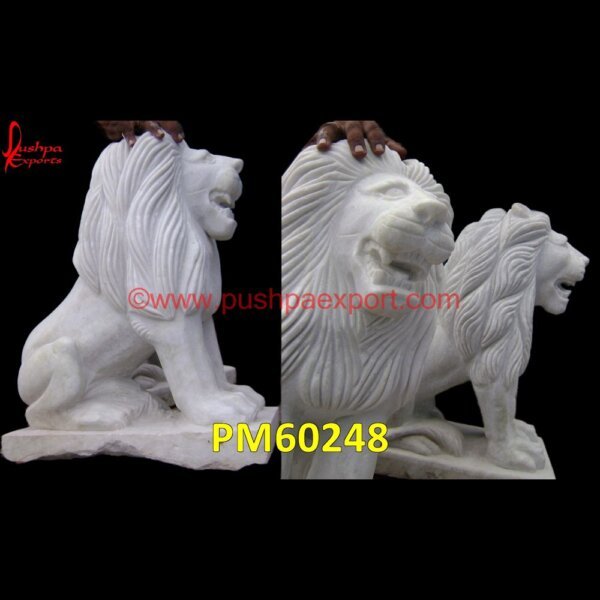 Carving White Marble Stone Lion Statue PM60248 stone lion face,stone lion exterior,stone lion color,stone garden lions sculptures,stone carved lion,stone age lion,small stone lions.jpg